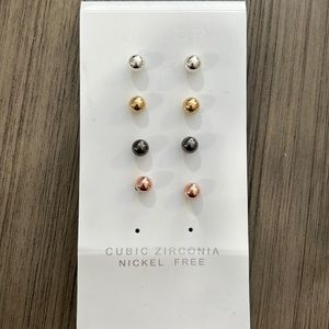 Round Ball Post Earrings